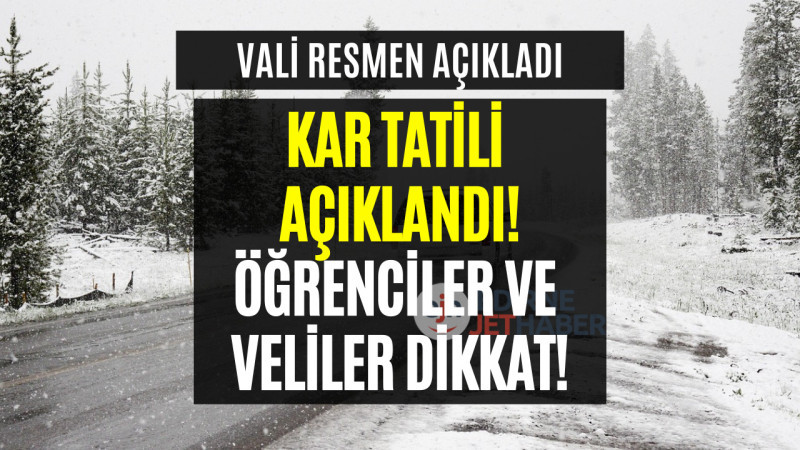 Ağrı'da Eğitime 1 Gün Kar Engeli