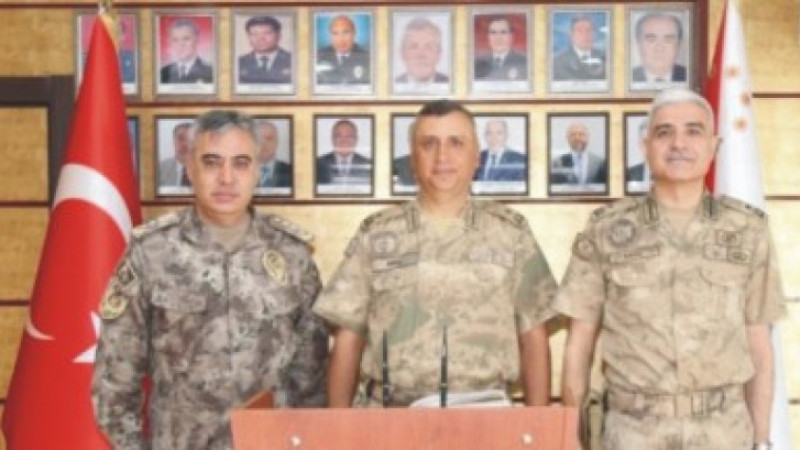 Jandarma Bölge Komutanı Düz'den Emniyet Müdürü Aydın'a ziyaret