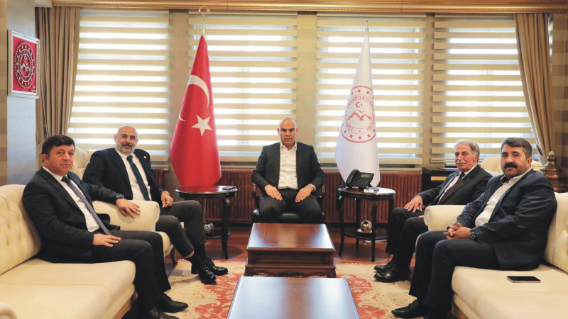 Cemal Kaya ve Salih Yaşar'dan Vali Mustafa Koç'a hayırlı olsun ziyareti