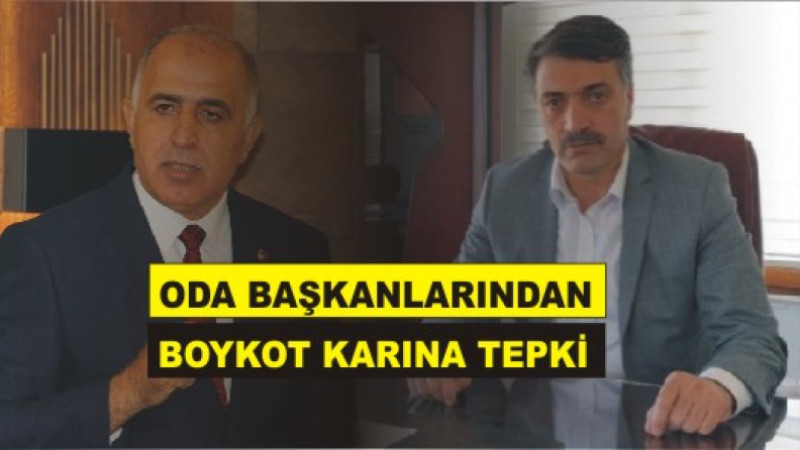 AĞRI'DA ODALARDAN BOYKOTA TEPKİ GELDİ