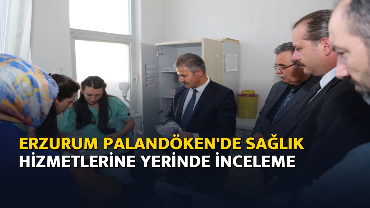 Erzurum Palandöken'de sağlık hizmetlerine yerinde inceleme