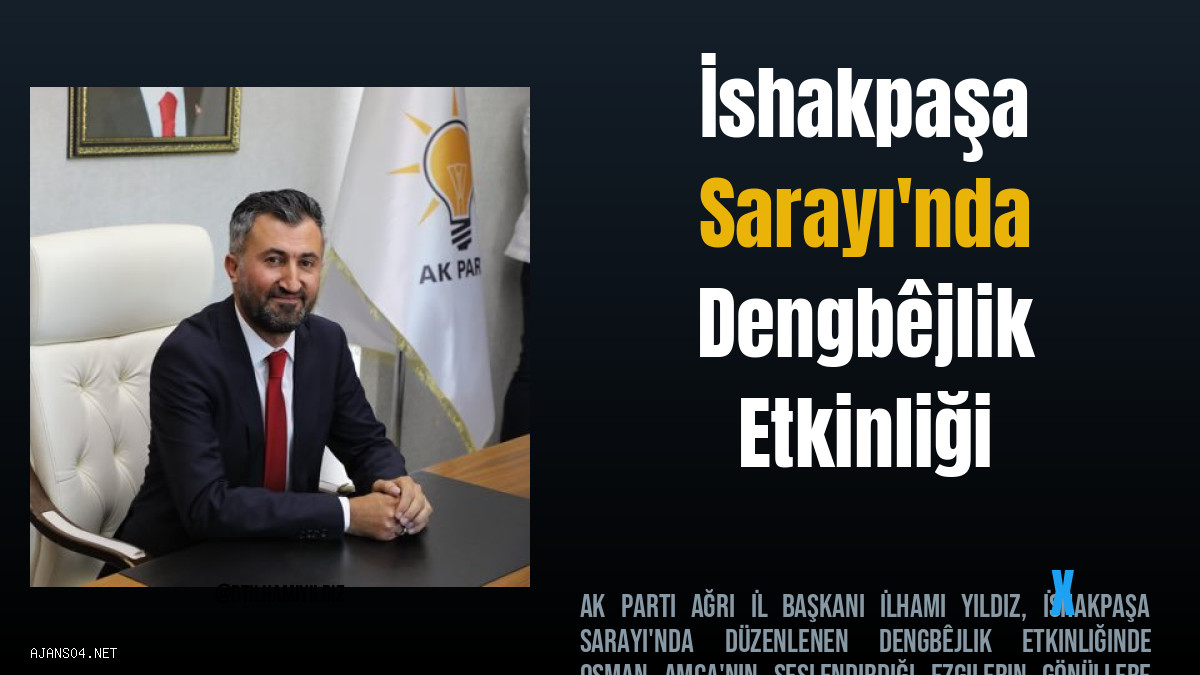 VİDEO: İshakpaşa Sarayı'nda Dengbêjlik Etkinliği