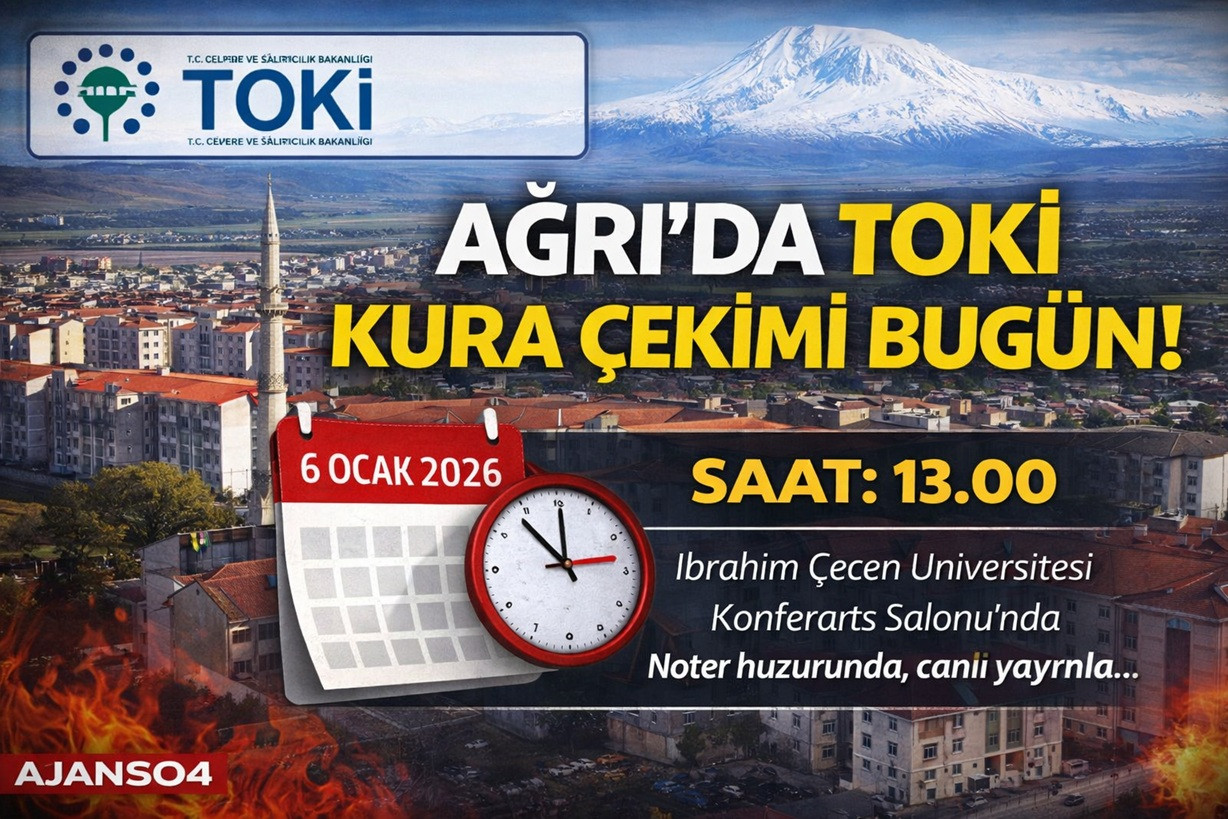 Ağrı TOKİ Kura Çekimi Bugün Yapılıyor: Saat 13.00’te