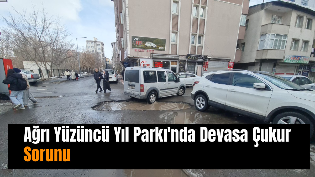 Ağrı Yüzüncü Yıl Parkı'nda Devasa Obruk Sorunu