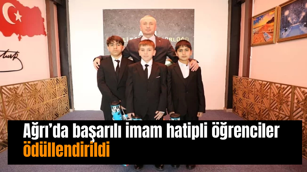Ağrı’da başarılı imam hatipli öğrenciler ödüllendirildi