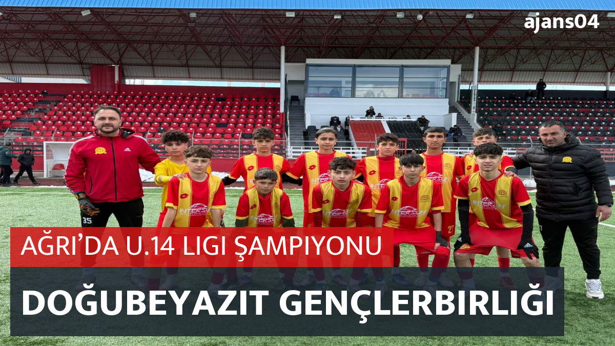 Ağrı’da U.14 Ligi Şampiyonu Doğubeyazıt Gençlerbirliği Spor