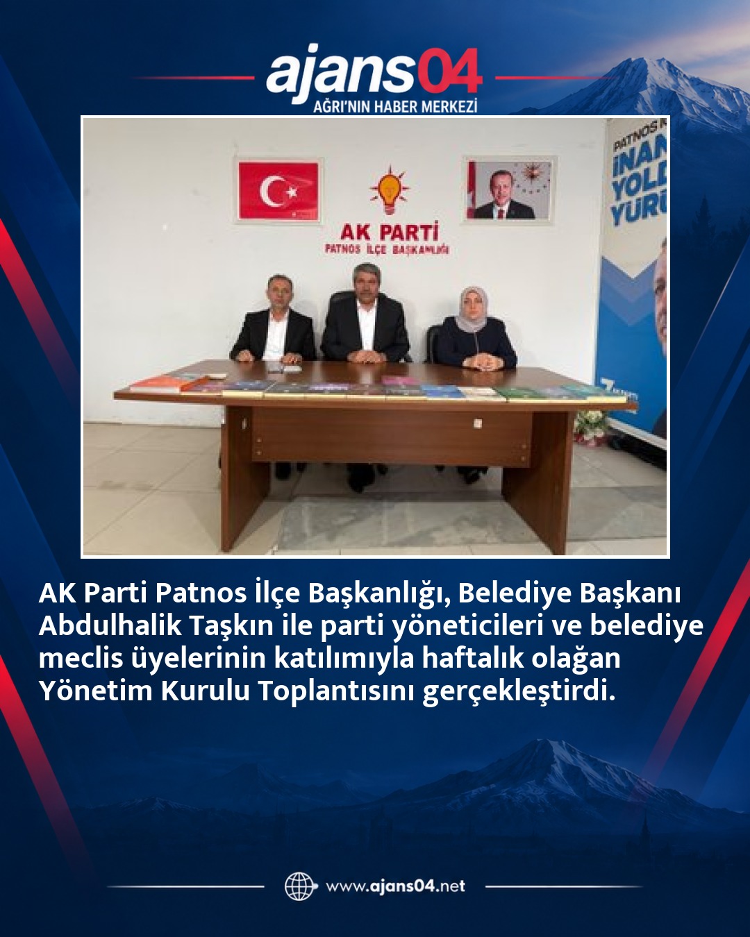 AK Parti Patnos İlçe Başkanı Çetin Taşdemir: “Patnos İçin Çalışmalarımızı Kararlılıkla Sürdürüyoruz”