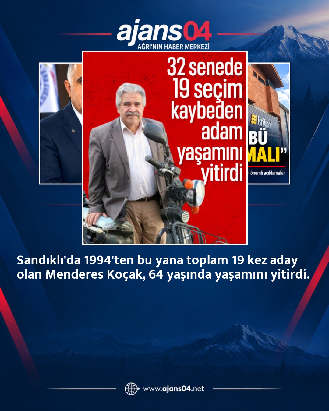 Menderes Koçak, 19 Seçim Kaybederek Hayatını Kaybetti