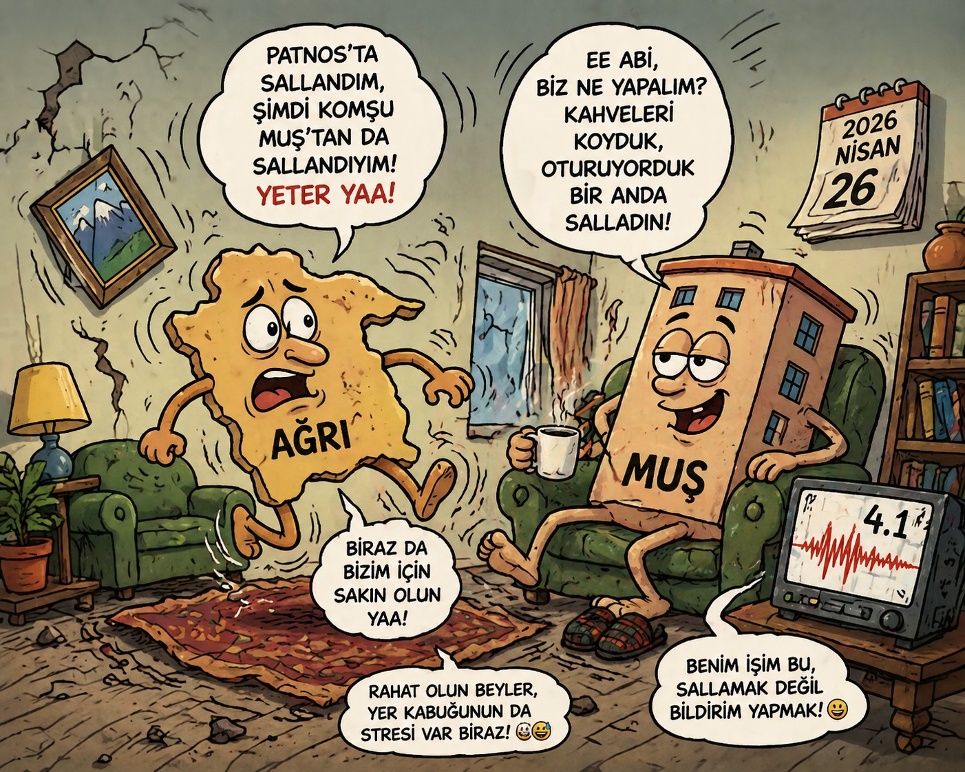 Patnos Sallandı, Muş Kahvesini Dökmeden Atlattı