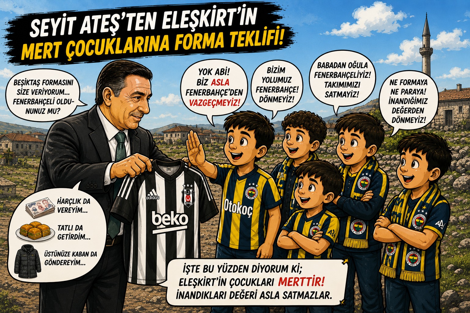 Seyit Ateş'ten Eleşkirtli Çocuklara Fenerbahçeli Olun Teklifi