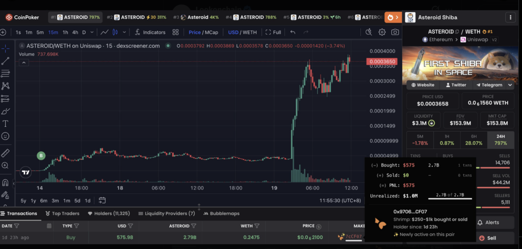 Meme coin’deki sert yükseliş milyon dolar getirdi: Yükselişe 2 gün kala aldı