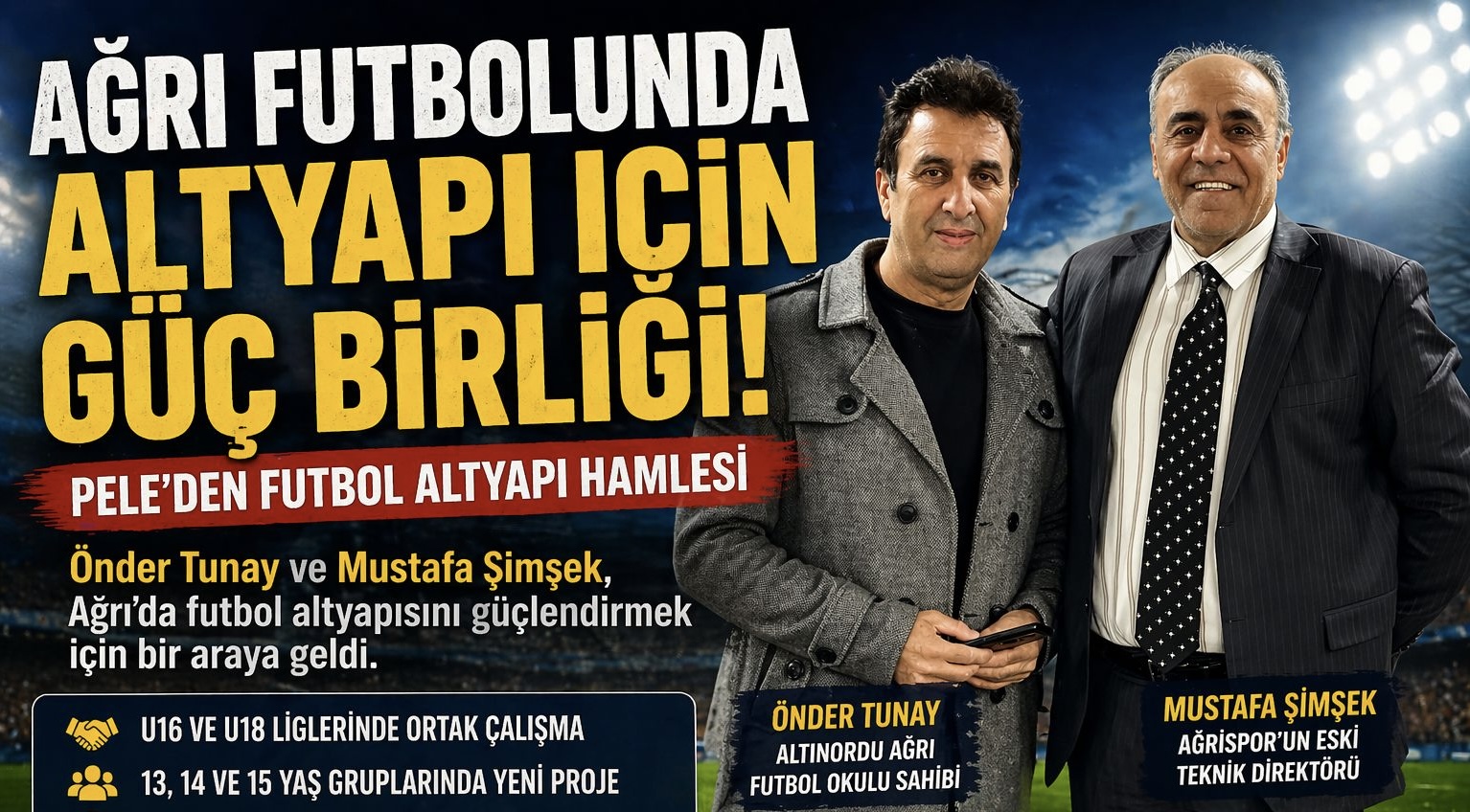 Ağrı Futbolunda Altyapı İçin Güç Birliği