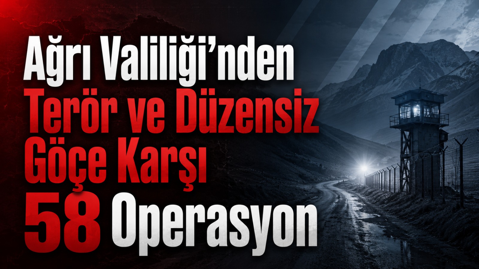 Ağrı Valiliği’nden Terör ve Düzensiz Göçe Karşı Temmuz Ayında 58 Operasyon