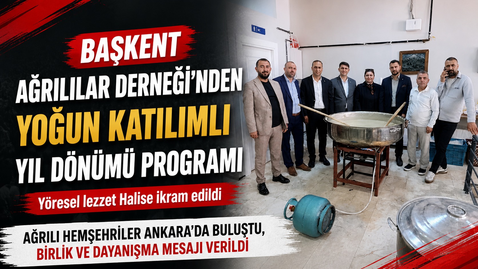 Başkent Ağrılılar Derneği’nden Ankara’da Yoğun Katılımlı Yıl Dönümü Programı