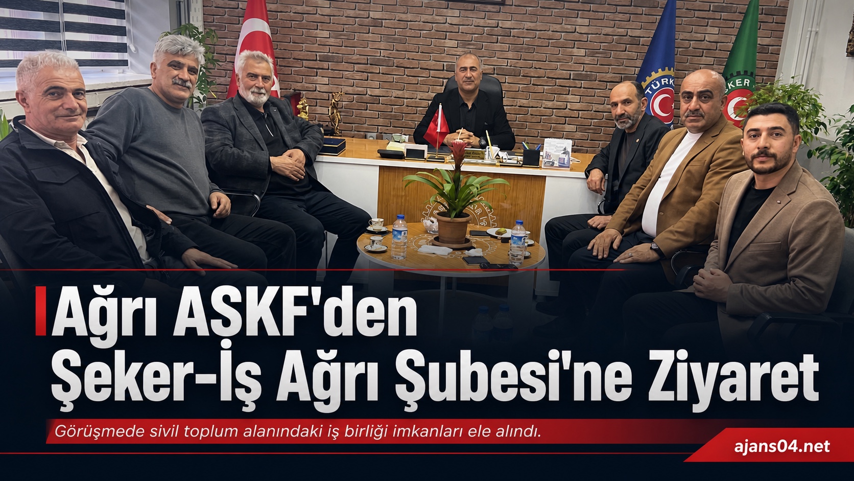 Ağrı ASKF’den Şeker-İş Ağrı Şubesi’ne Anlamlı Ziyaret