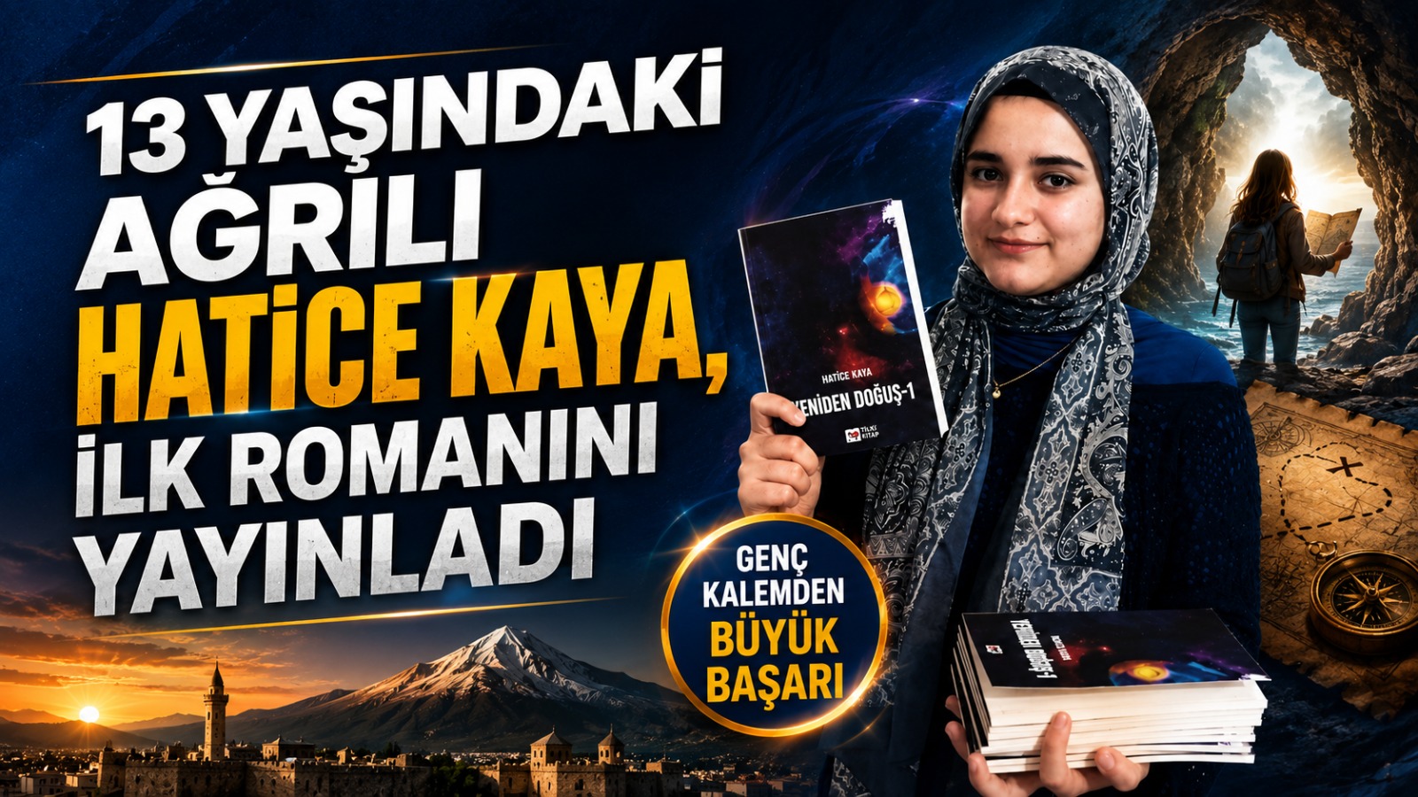 13 Yaşındaki Ağrılı Hatice Kaya İlk Romanını Yayımladı
