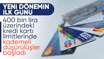Kredi kartı limitlerinde yeni dönem bugün başladı
