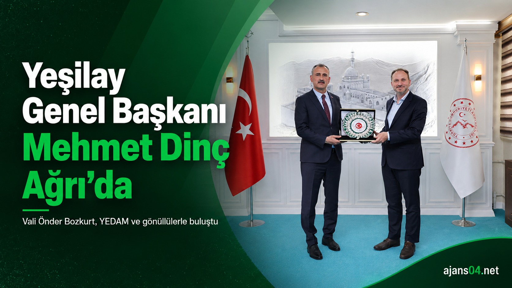 Yeşilay Genel Başkanı Mehmet Dinç Ağrı’da Gönüllülerle Buluştu