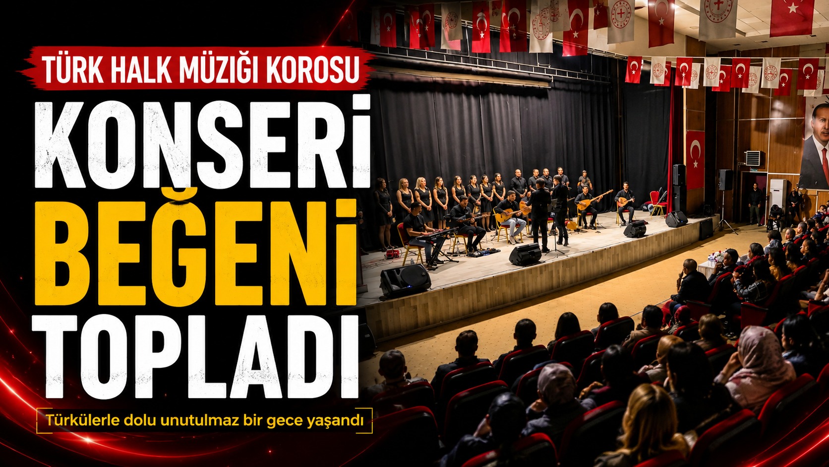 Halk Eğitimi Merkezi Korosu’ndan Türkülerle Dolu Unutulmaz Gece