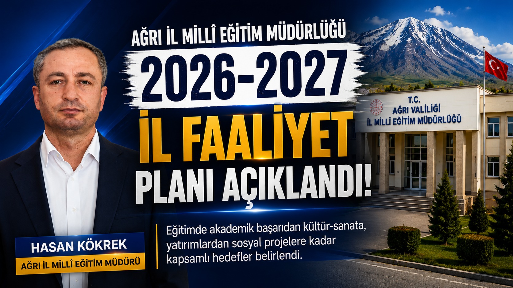 Ağrı İl Milli Eğitim Müdürlüğü’nden 2026-2027 İçin Kapsamlı Faaliyet Planı