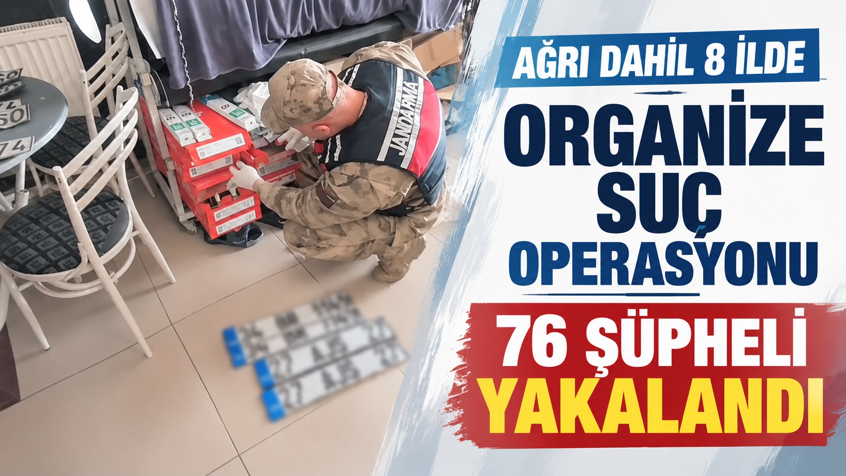 İçişleri Bakanlığı’ndan Ağrı Dahil 8 İlde Organize Suç Operasyonu: 76 Şüpheli Yakalandı
