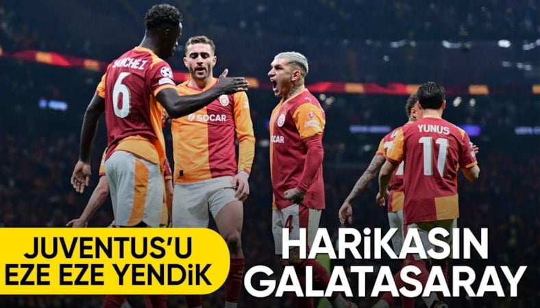 Tarihi galibiyet! Galatasaray, Devler Ligi'nde Juventus'a 5 attı