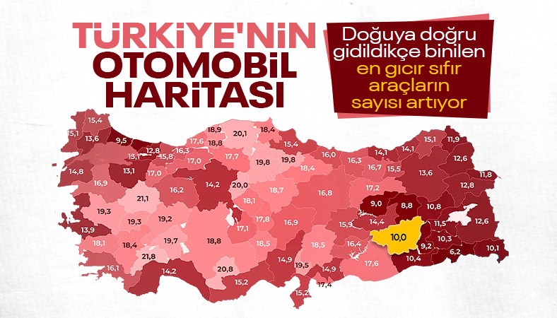 Türkiye'de illere göre otomobillerin yaş ortalamaları açıklandı