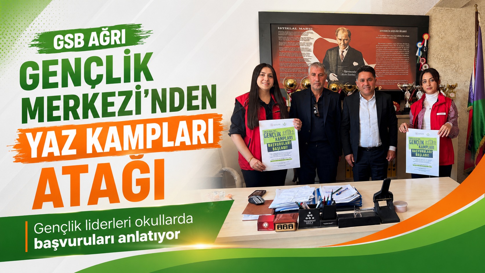 Ağrı Gençlik Merkezi Yaz Kampları İçin Okul Okul Geziyor
