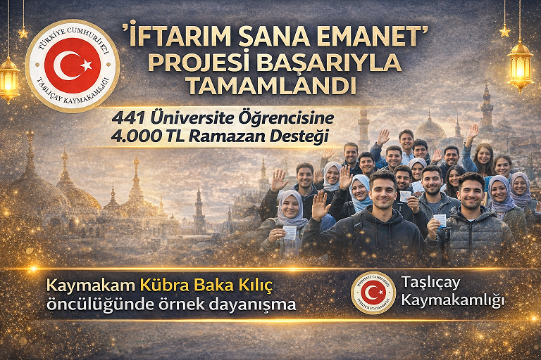 Taşlıçay’da “İftarım Sana Emanet” Projesi Başarıyla Tamamlandı