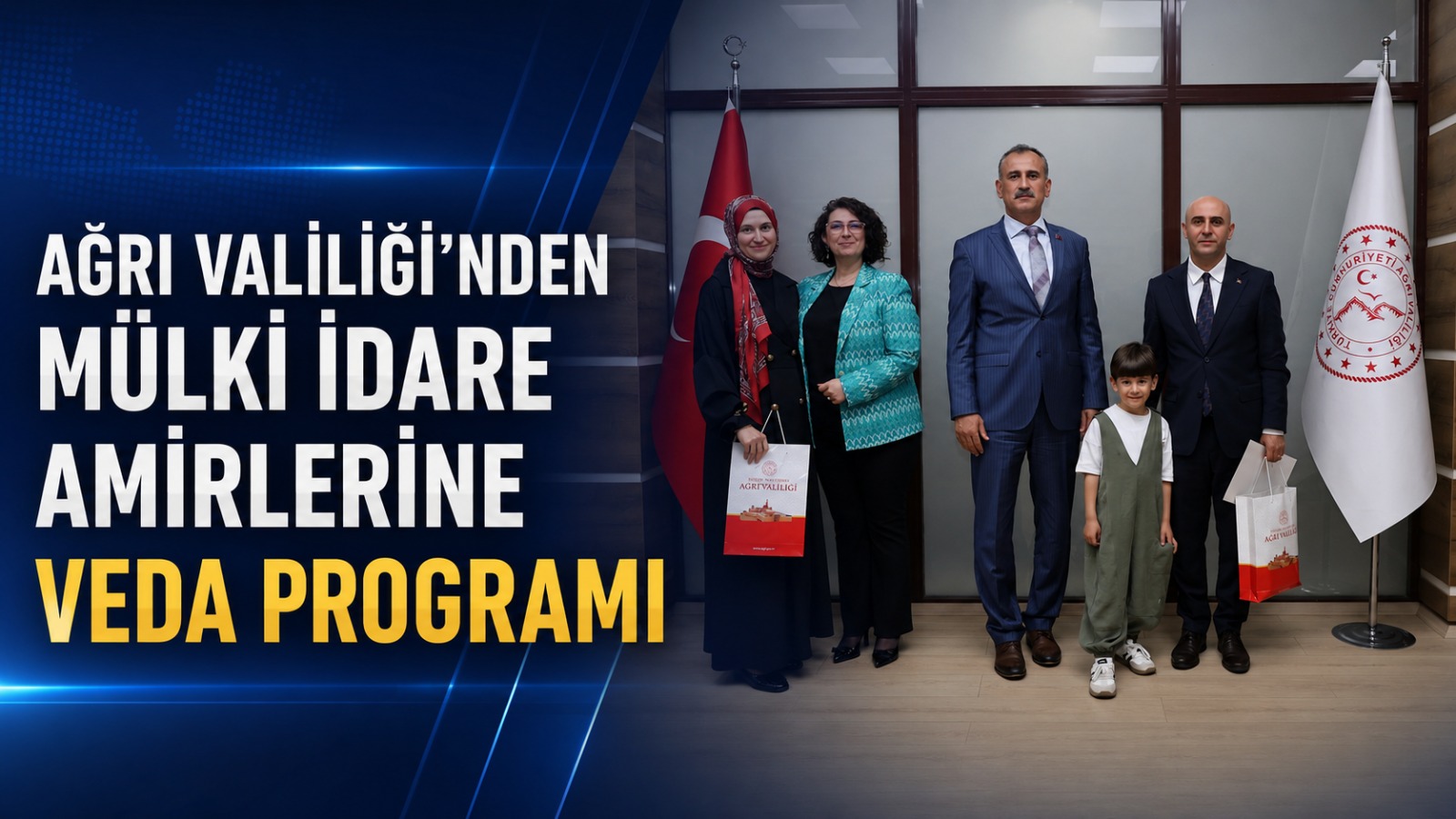 Ağrı Valiliği’nden Mülki İdare Amirlerine Veda Programı