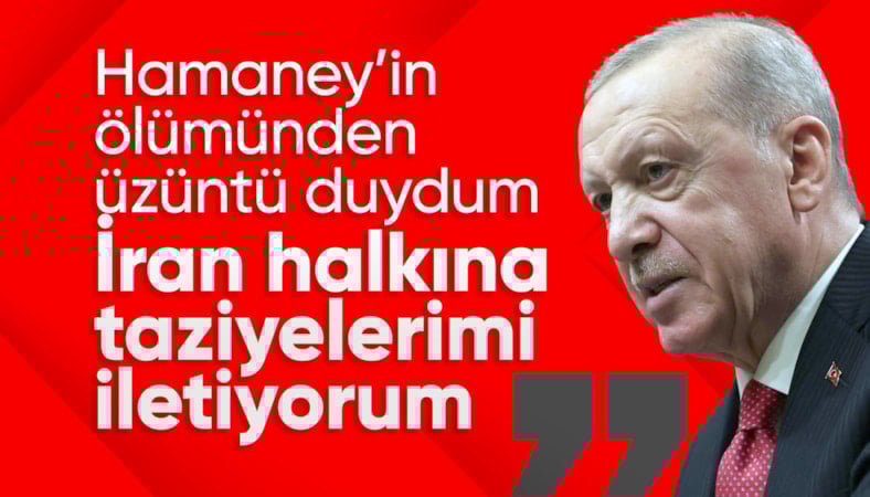 Cumhurbaşkanı Erdoğan'dan İran'a Ali Hamaney için taziye mesajı