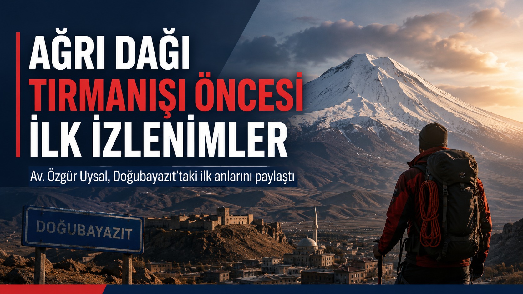 TIRMANIŞ İÇİN AĞRI'YA GELDİ, DAHA ÖNCE ÇOK DAĞ GÖRDÜM AMA AĞRI DAĞI ÇOK HEYBETLİ