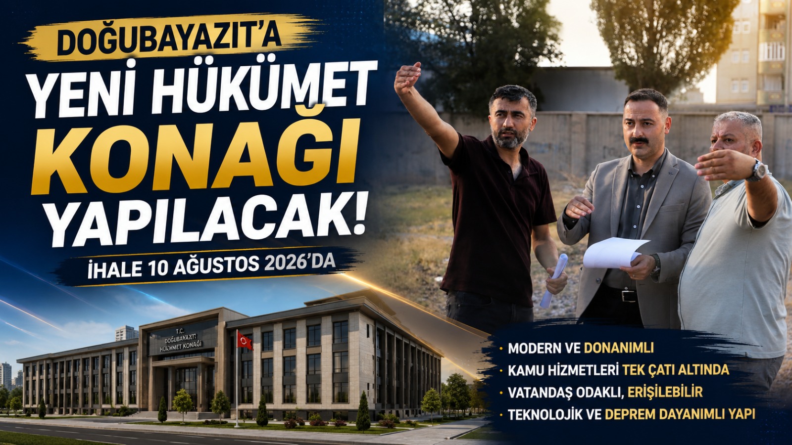 Doğubayazıt Kaymakamlığı’ndan Yeni Hükümet Konağı Hamlesi