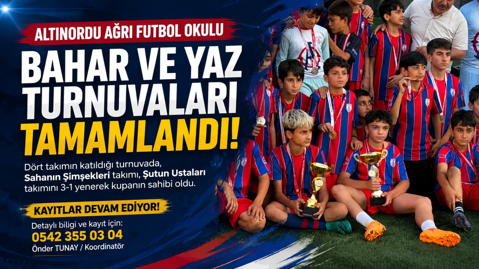 Altınordu Ağrı Futbol Okulu’ndan Yaz Turnuvasında Coşkulu Final