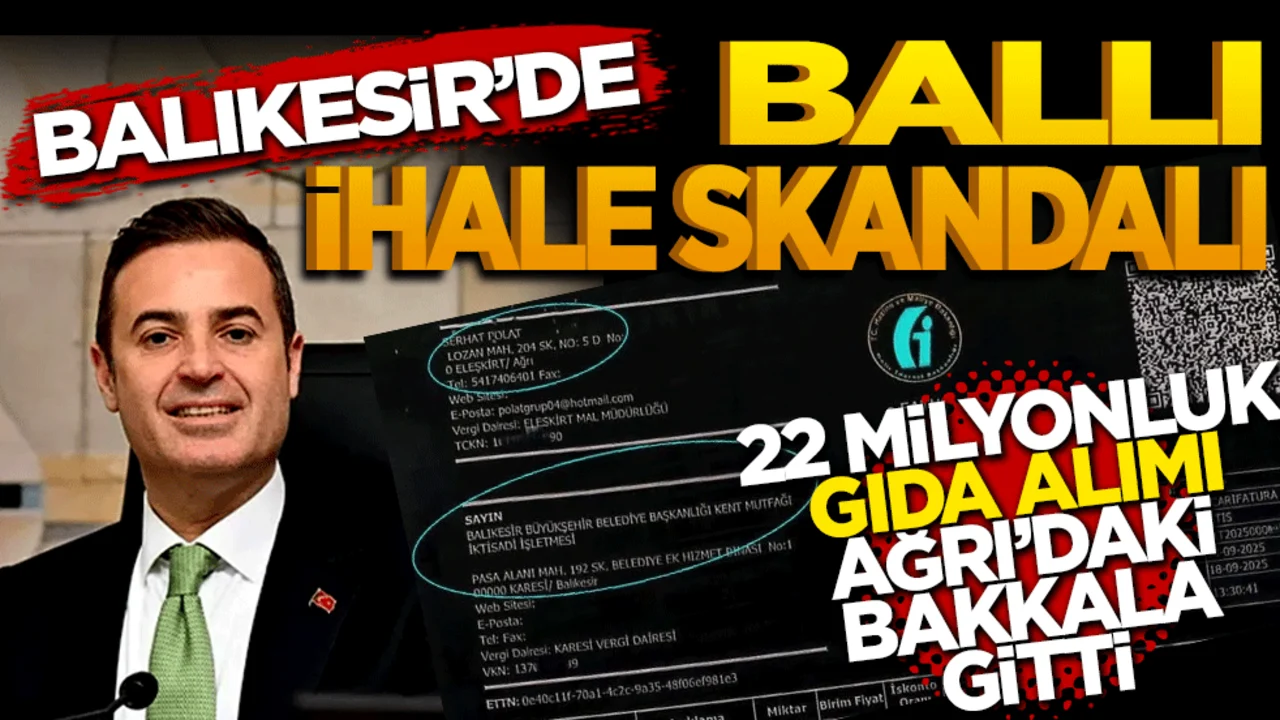 Balıkesir'in eti Ağrı'daki bakkaldan! CHP'li belediyeden pes dedirten ballı ihale