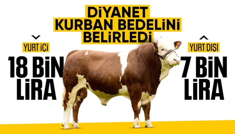 Diyanet, vekaletle kurban kesim bedelini açıkladı