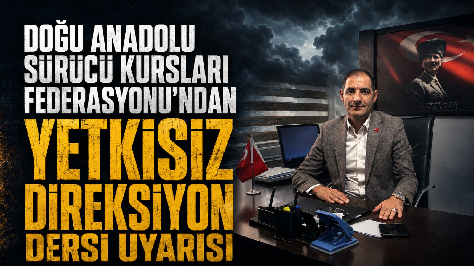 Doğu Anadolu Sürücü Kursları Federasyonu’ndan “Yetkisiz Direksiyon Dersi” Uyarısı