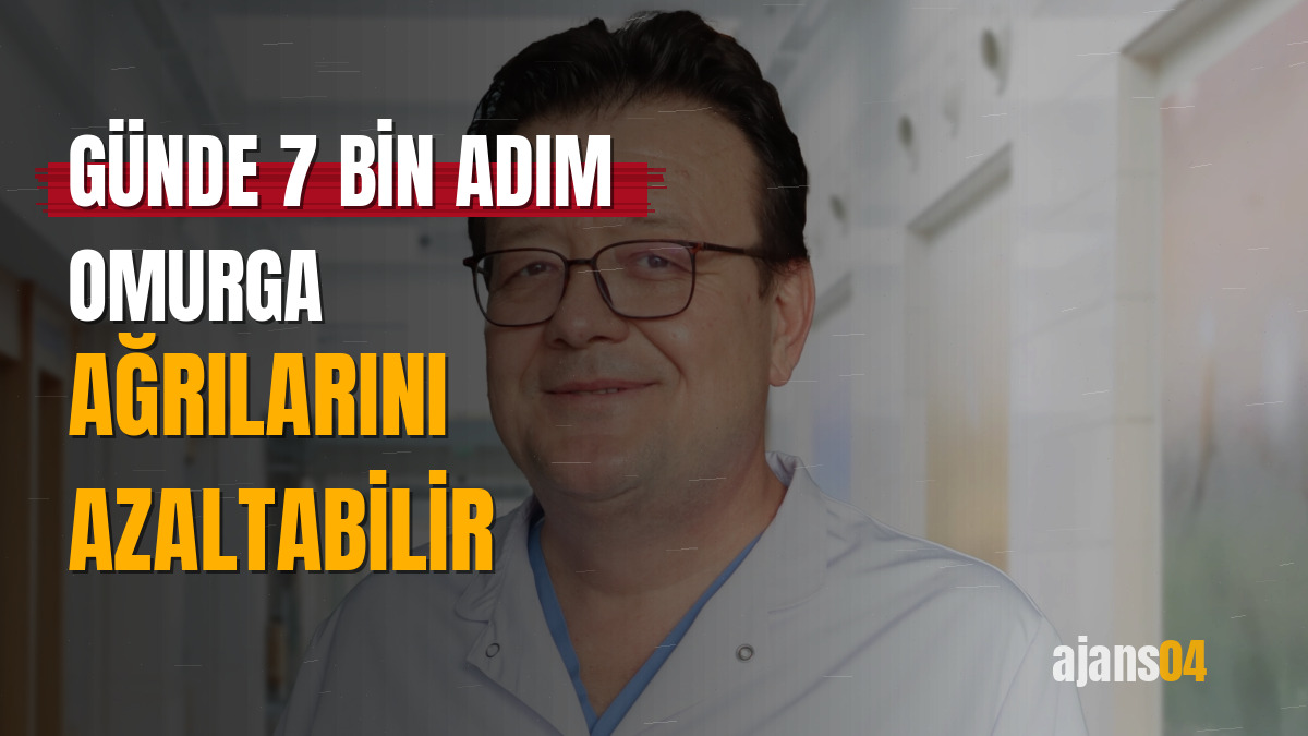 Günde 7 bin adım omurga ağrılarını azaltabilir