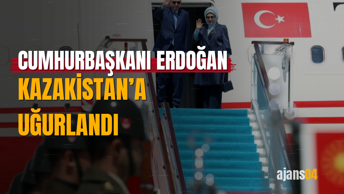 Cumhurbaşkanı Erdoğan Kazakistan’a uğurlandı