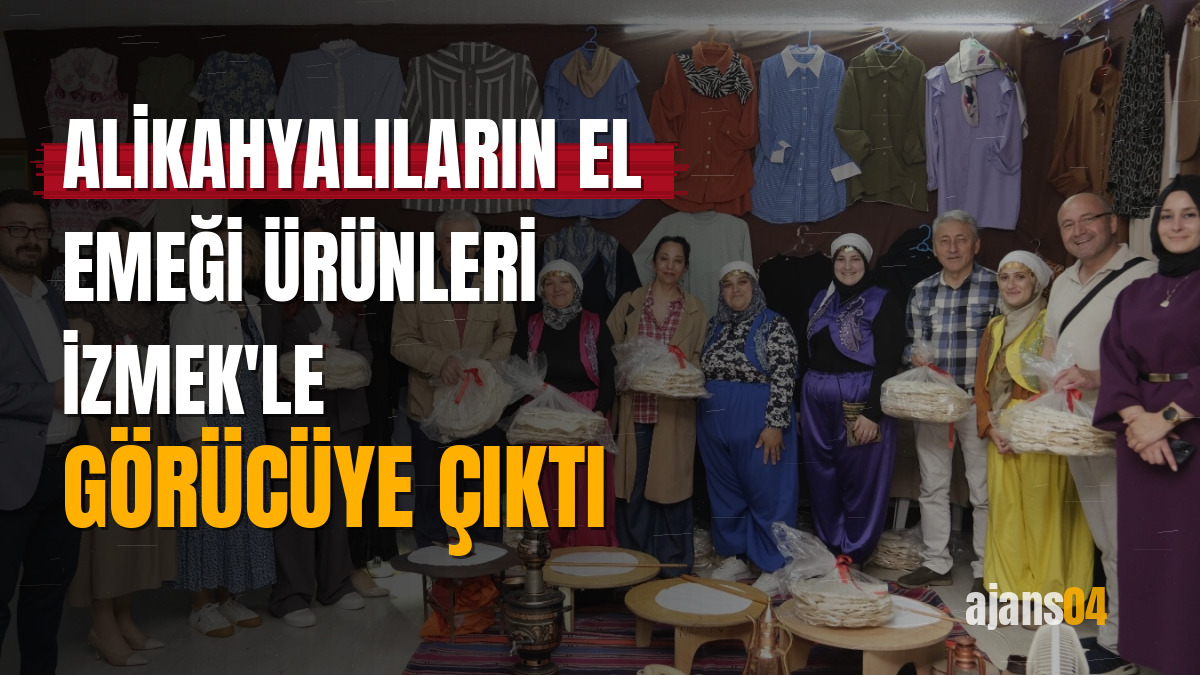 Alikahyalıların el emeği ürünleri İZMEK'le görücüye çıktı
