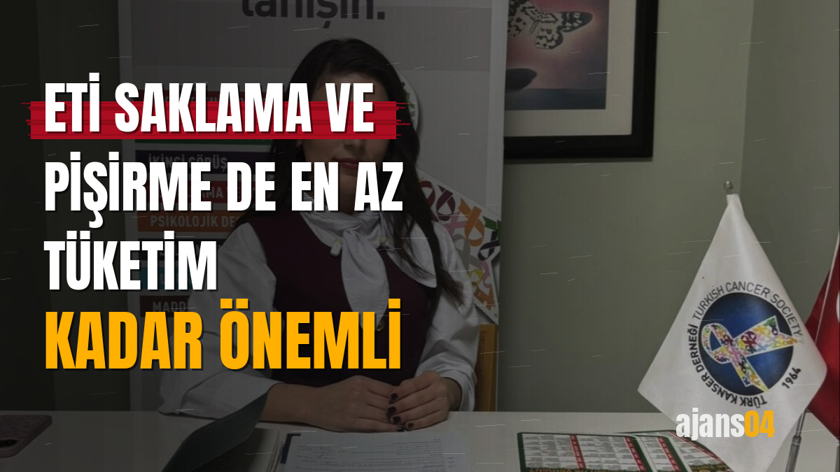 Eti saklama ve pişirme de en az tüketim kadar önemli