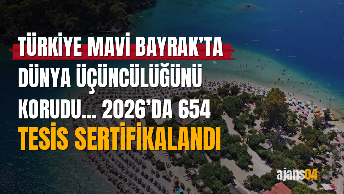Türkiye Mavi Bayrak’ta dünya üçüncülüğünü korudu... 2026’da 654 tesis sertifikalandı