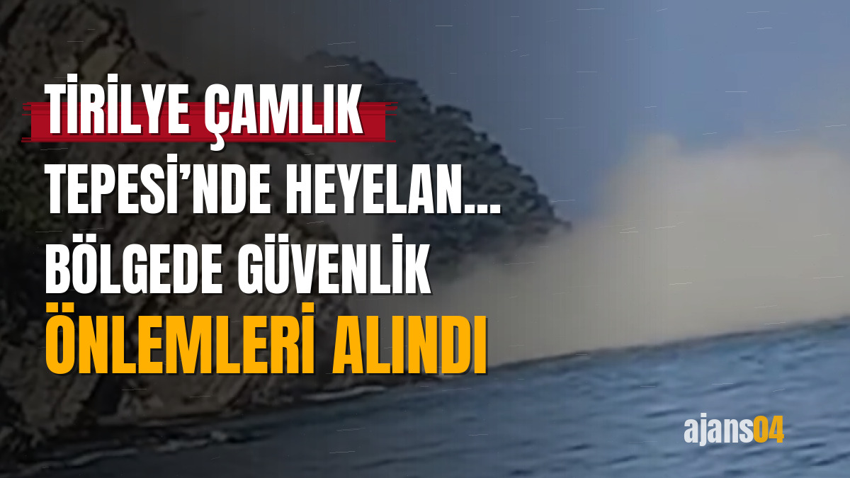 Tirilye Çamlık Tepesi’nde heyelan... Bölgede güvenlik önlemleri alındı