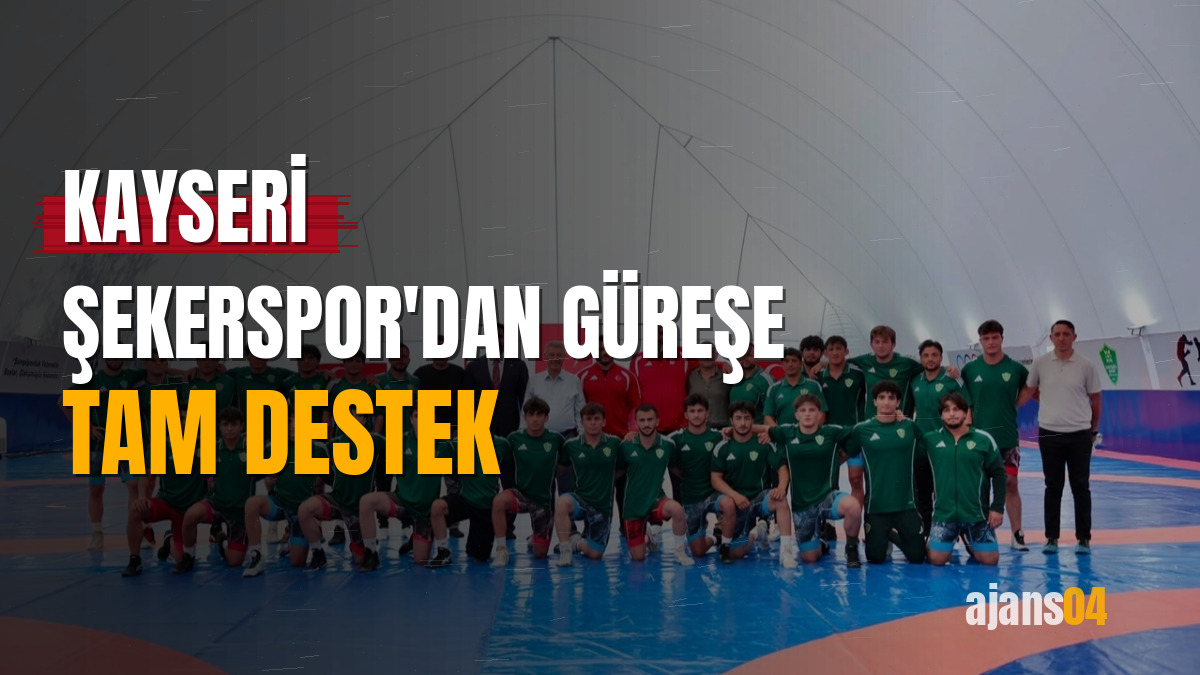Kayseri Şekerspor'dan güreşe tam destek