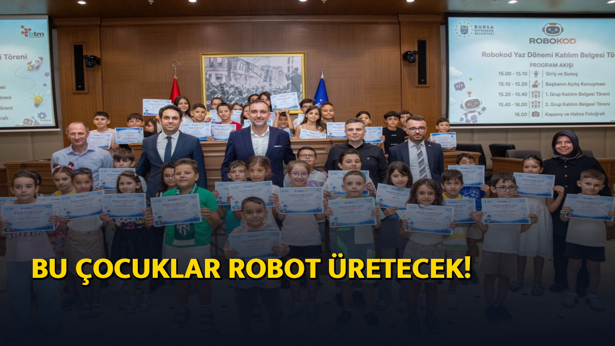 Bu çocuklar robot üretecek!
