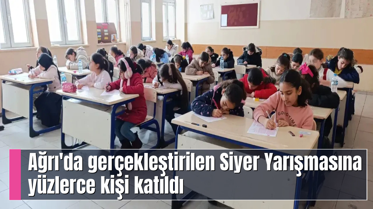 Ağrı'da gerçekleştirilen Siyer Yarışmasına yüzlerce kişi katıldı