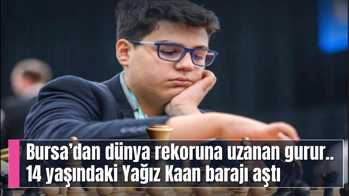 Bursa’dan dünya rekoruna uzanan gurur.. 14 yaşındaki Yağız Kaan barajı aştı