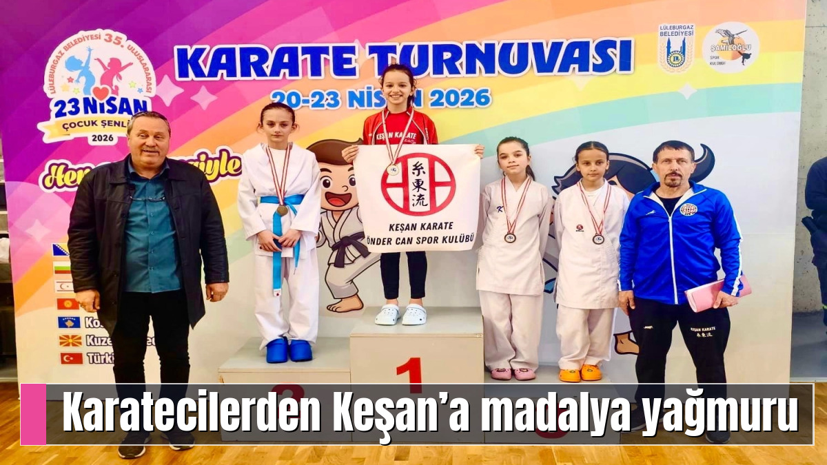 Karatecilerden Keşan’a madalya yağmuru