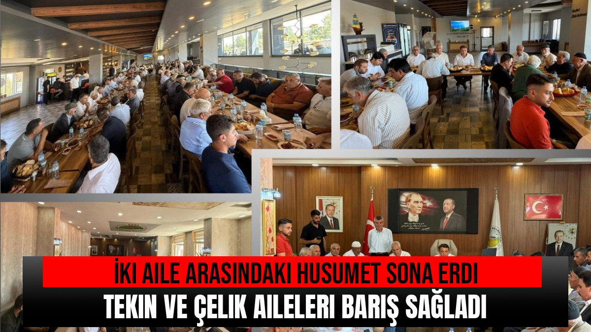 Eleşkirt'te Tekin ve Çelik Aileleri Barıştı
