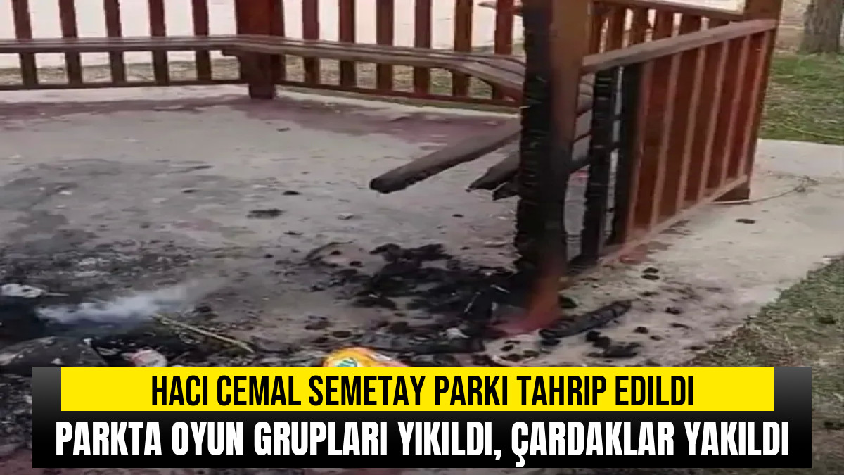 Doğubayazıt'ta Park Vandalizmi